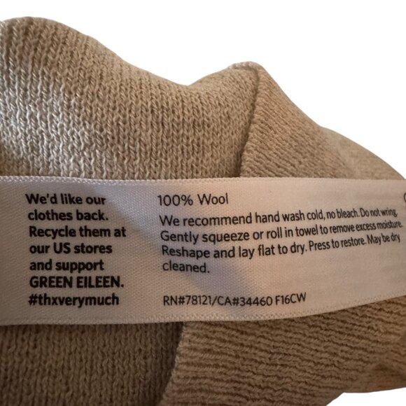 Eileen Fisher The Icons Washable Wool Crepe Pencil  Knee Skirt Sea Salt Neutral - Picture 13 of 16